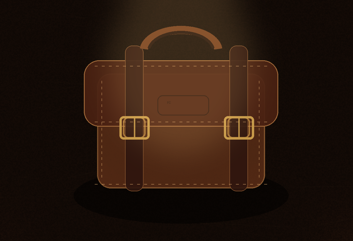 Generated leather satchel illustration