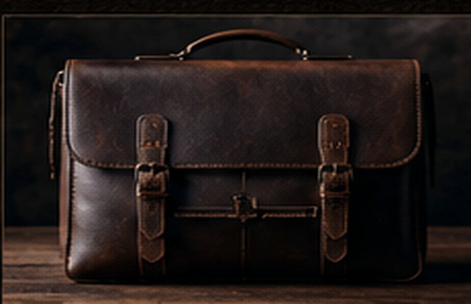 Generated structured leather bag